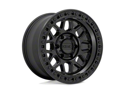 KMC GRS Satin Black 6-Lug Wheel; 17x9; 0mm Offset (10-24 4Runner)