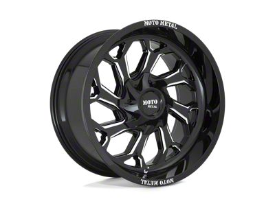 Fuel Wheels Flux Gloss Black Brushed Face with Gray Tint 6-Lug Wheel; 22x9.5; 20mm Offset (16-23 Tacoma)