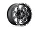 Fuel Wheels Heater Matte Black Double Dark Tint Machined 6-Lug Wheel; 22x10; -13mm Offset (05-15 Tacoma)