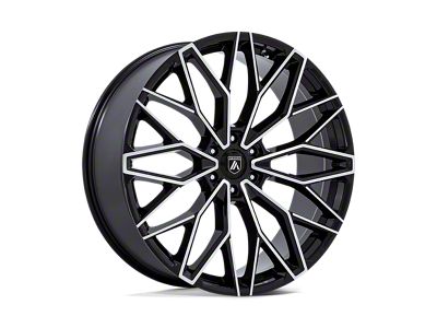 Asanti Mogul 6 Gloss Black with Machined Face 6-Lug Wheel; 22x9.5; 25mm Offset (21-24 Bronco, Excluding Raptor)