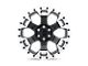 Black Rhino Gauntlet Gloss Black with Mirror Machined Ring 6-Lug Wheel; 20x9; -18mm Offset (16-23 Tacoma)
