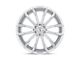 Status Mastadon Silver with Brushed Machined Face 6-Lug Wheel; 20x9; 15mm Offset (17-24 Titan)