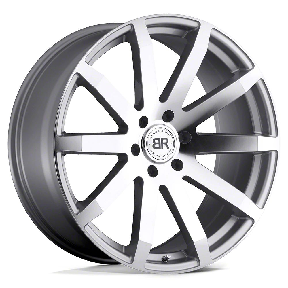 Black Rhino Bronco Traverse Silver with Machine Cut Face 6-Lug Wheel ...