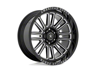 American Force Weapon Gloss Black Milled 6-Lug Wheel; 20x10; -18mm Offset (2024 Tacoma)