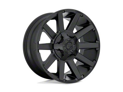 Fuel Wheels Contra Satin Black 6-Lug Wheel; 18x9; -12mm Offset (2024 Tacoma)