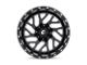 Fuel Wheels Triton Gloss Black Milled 6-Lug Wheel; 22x9.5; 19mm Offset (05-15 Tacoma)