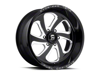 Fuel Wheels Flow Gloss Black Milled 6-Lug Wheel; 20x9; 20mm Offset (2024 Tacoma)