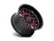 Fuel Wheels Stroke Gloss Black with Red Tinted Clear 6-Lug Wheel; 22x12; -44mm Offset (16-23 Tacoma)