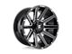 Fuel Wheels Contra Gloss Black Milled 6-Lug Wheel; 20x10; -18mm Offset (05-15 Tacoma)