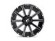 Fuel Wheels Contra Gloss Black Milled 6-Lug Wheel; 20x10; -18mm Offset (05-15 Tacoma)