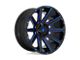 Fuel Wheels Contra Gloss Black with Blue Tinted Clear 6-Lug Wheel; 22x10; -19mm Offset (05-15 Tacoma)