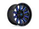 Fuel Wheels Hardline Gloss Black with Blue Tinted Clear 6-Lug Wheel; 18x9; -12mm Offset (16-23 Tacoma)