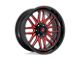 Fuel Wheels Ignite Gloss Black with Red Tinted Clear 6-Lug Wheel; 20x10; -18mm Offset (17-24 Titan)