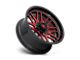 Fuel Wheels Ignite Gloss Black with Red Tinted Clear 6-Lug Wheel; 20x10; -18mm Offset (17-24 Titan)