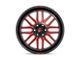 Fuel Wheels Ignite Gloss Black with Red Tinted Clear 6-Lug Wheel; 20x10; -18mm Offset (10-24 4Runner)