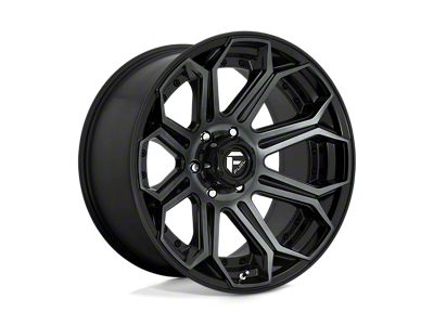 Fuel Wheels Siege Gloss Machined Double Dark Tint 6-Lug Wheel; 22x10; -18mm Offset (2024 Tacoma)