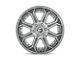 Fuel Wheels Siege Brushed Gunmetal with Tinted Clear 6-Lug Wheel; 26x14; -75mm Offset (16-23 Tacoma)