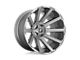 Fuel Wheels Contra Platinum Brushed Gunmetal with Tinted Clear 6-Lug Wheel; 20x10; -19mm Offset (16-23 Tacoma)