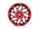 Fuel Wheels Runner Candy Red Milled 6-Lug Wheel; 26x14; -75mm Offset (22-24 Tundra)