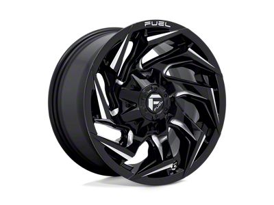 Fuel Wheels Reaction Gloss Black Milled 6-Lug Wheel; 17x9; -12mm Offset (05-15 Tacoma)