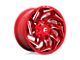 Fuel Wheels Reaction Candy Red Milled 6-Lug Wheel; 17x9; -12mm Offset (10-24 4Runner)