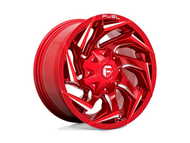Fuel Wheels Reaction Candy Red Milled 6-Lug Wheel; 17x9; -12mm Offset (05-15 Tacoma)