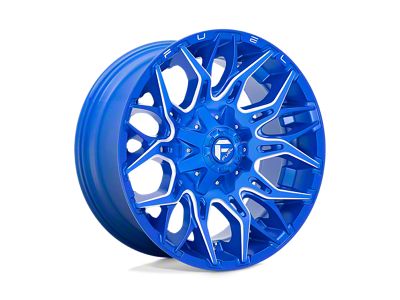 Fuel Wheels Twitch Anodized Blue Milled 6-Lug Wheel; 20x10; -18mm Offset (2024 Tacoma)