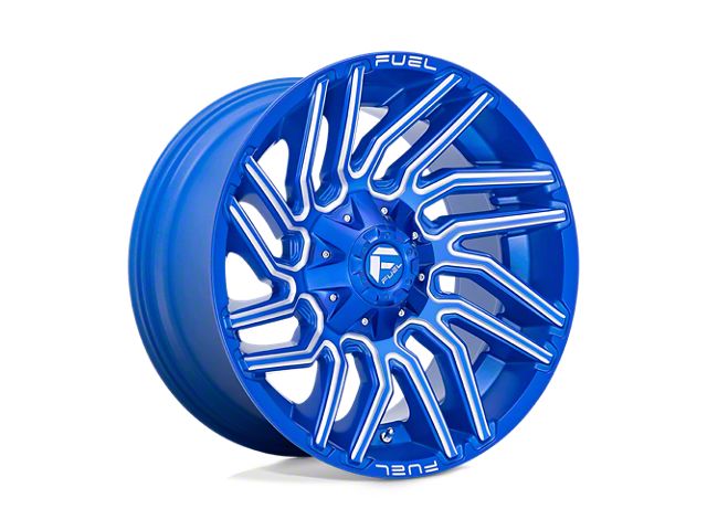Fuel Wheels Typhoon Anodized Blue Milled 6-Lug Wheel; 20x10; -18mm Offset (16-23 Tacoma)