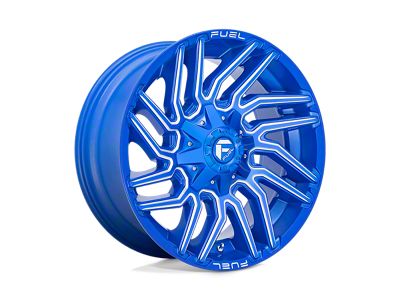 Fuel Wheels Typhoon Anodized Blue Milled 6-Lug Wheel; 22x10; -18mm Offset (17-24 Titan)