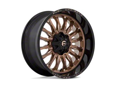 Fuel Wheels Arc Platinum Bronze with Black Lip 6-Lug Wheel; 22x10; -18mm Offset (17-24 Titan)