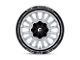 Fuel Wheels Arc Silver Brushed Face with Milled Black Lip 6-Lug Wheel; 20x10; -18mm Offset (16-23 Tacoma)