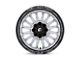 Fuel Wheels Arc Silver Brushed Face with Milled Black Lip 6-Lug Wheel; 22x10; -18mm Offset (05-15 Tacoma)