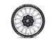 Fuel Wheels Arc Silver Brushed Face with Milled Black Lip 6-Lug Wheel; 22x12; -44mm Offset (04-15 Titan)