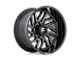 Fuel Wheels Hurricane Gloss Black Milled 6-Lug Wheel; 24x12; -44mm Offset (17-24 Titan)