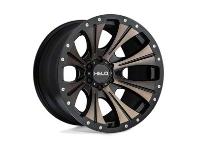 HELO HE901 Satin Black Dark Tint 6-Lug Wheel; 20x12; -44mm Offset (2024 Tacoma)