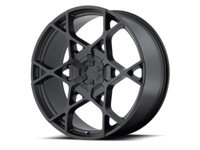 KMC Crosshair Satin Black 6-Lug Wheel; 24x9.5; 15mm Offset (17-24 Titan)