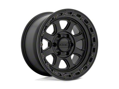 KMC Revert Satin Black Milled 6-Lug Wheel; 24x9.5; 15mm Offset (2024 Tacoma)