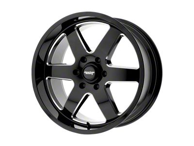Niche Altair Gloss Black with Matte Black 6-Lug Wheel; 24x10; 30mm Offset (04-15 Titan)