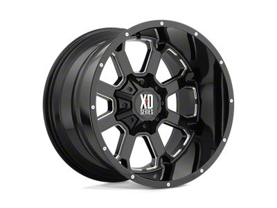 XD Buck 25 Gloss Black Milled 6-Lug Wheel; 20x14; -76mm Offset (2024 Tacoma)