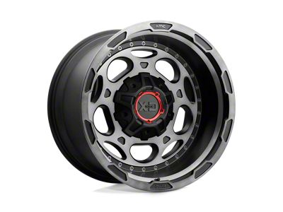 XD Demodog Satin Black Gray Tint 6-Lug Wheel; 20x12; -44mm Offset (21-24 Bronco, Excluding Raptor)