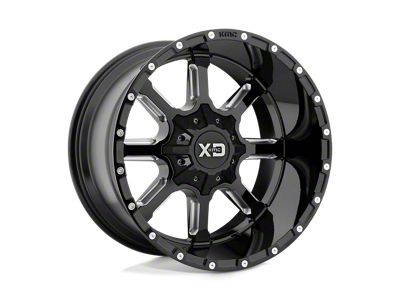 XD Mammoth Gloss Black Milled 6-Lug Wheel; 20x12; -44mm Offset (2024 Tacoma)