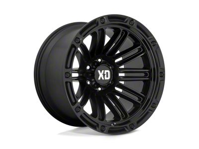 XD Double Deuce Satin Black 6-Lug Wheel; 20x10; -18mm Offset (21-24 Bronco, Excluding Raptor)