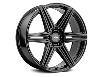 Voxx Sotto Gloss Black 6-Lug Wheel; 18x8.5; 18mm Offset (16-24 Titan XD)
