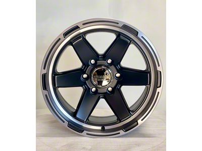 Wesrock Wheels MS-79 Anthracite with Black Simulated Beadlock 6-Lug Wheel; 18x9; 0mm Offset (03-09 4Runner)