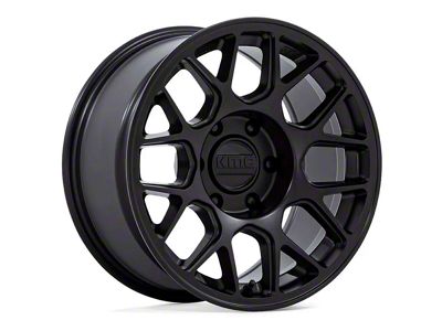 KMC Hatchet Matte Black 6-Lug Wheel; 17x8.5; -10mm Offset (03-09 4Runner)