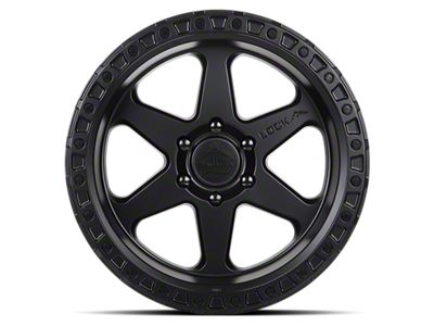 Lock Off-Road Olympus Matte Black with Matte Black Ring 6-Lug Wheel; 18x9; -12mm Offset (03-09 4Runner)