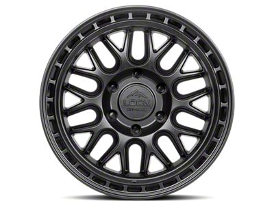 Lock Off-Road Onyx Matte Black with Matte Black Ring 6-Lug Wheel; 17x9; 1mm Offset (21-24 Bronco, Excluding Raptor)