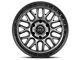 Lock Off-Road Onyx Matte Grey with Matte Black Ring 6-Lug Wheel; 17x9; 1mm Offset (21-24 Bronco, Excluding Raptor)