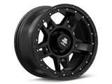 Mammoth Cliff Hanger Matte Black 6-Lug Wheel; 17x9; -6mm Offset (99-06 Silverado 1500)