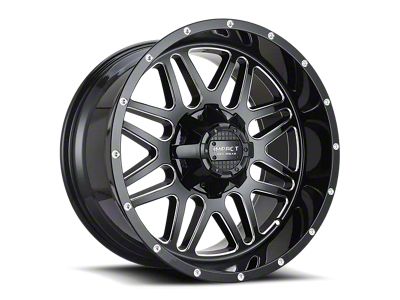Impact Wheels 806 Gloss Black Milled 6-Lug Wheel; 22x12; -44mm Offset (05-15 Tacoma)